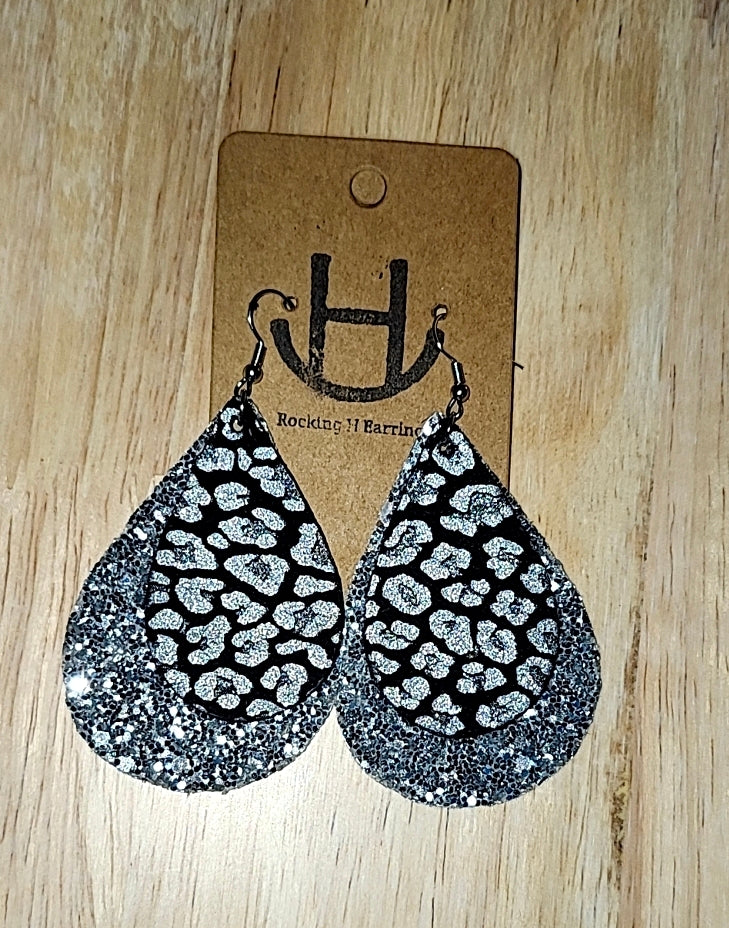 Leopard Sparkle Earrings