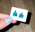 Turqoise Tag Earring
