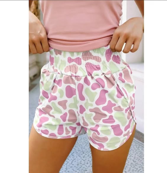 Camo High Waist Shorts