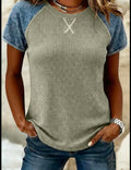 Green Jean Short Sleeve