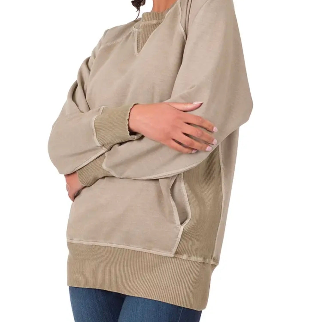 Zenana French Terry w/ Side Pockets