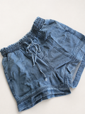 Tie Jean Shorts